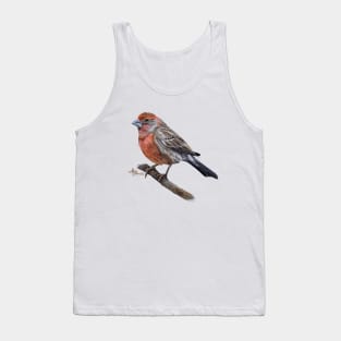 Perched Male House Finch Tank Top